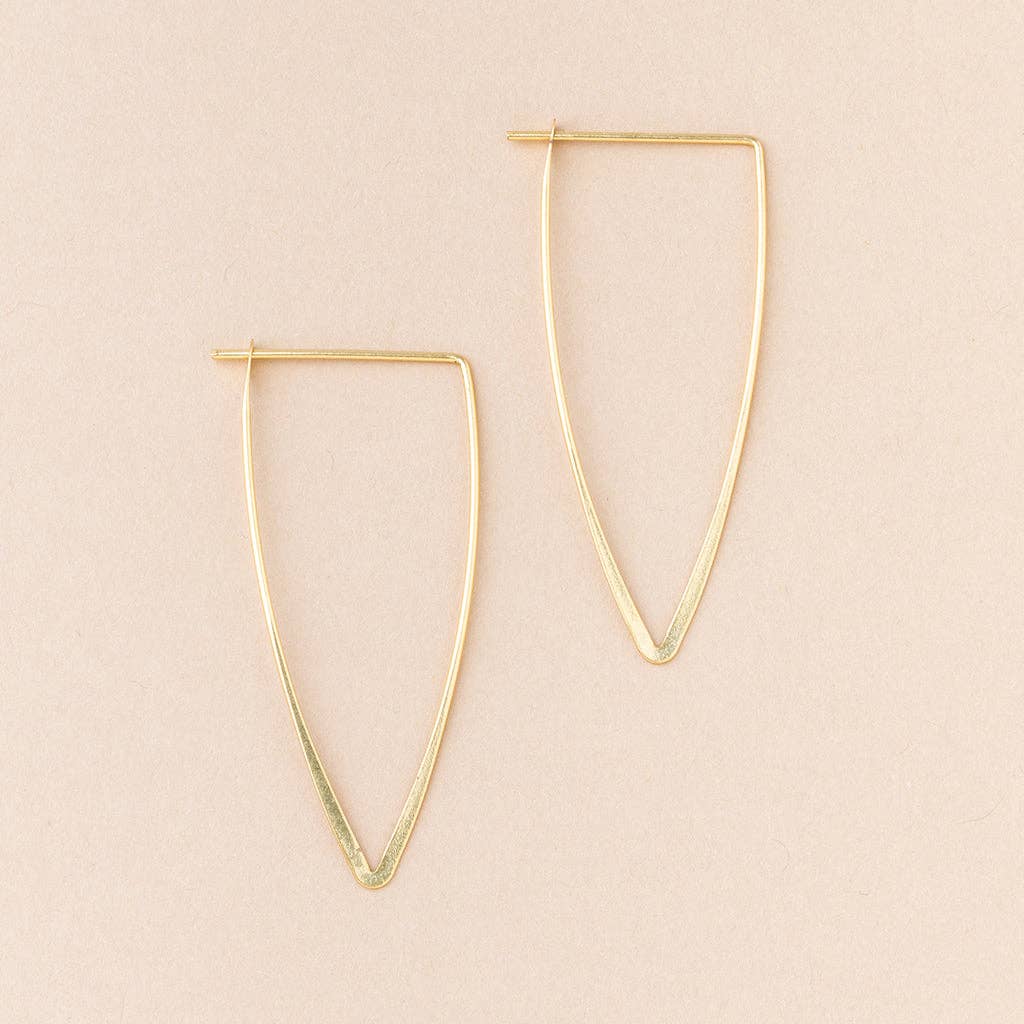 Galaxy Triangle Gold Earrings - Merry PigletsScout Curated Wears