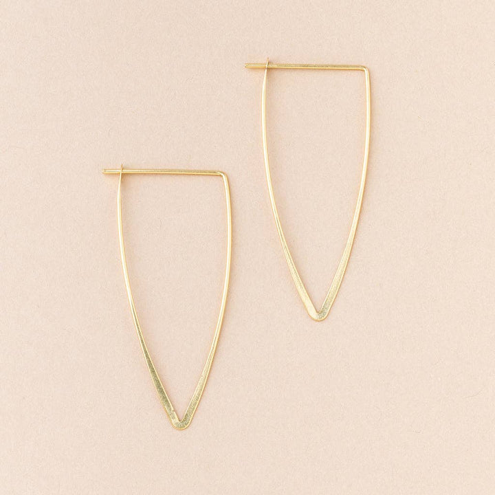 Galaxy Triangle Gold Earrings - Merry PigletsScout Curated Wears
