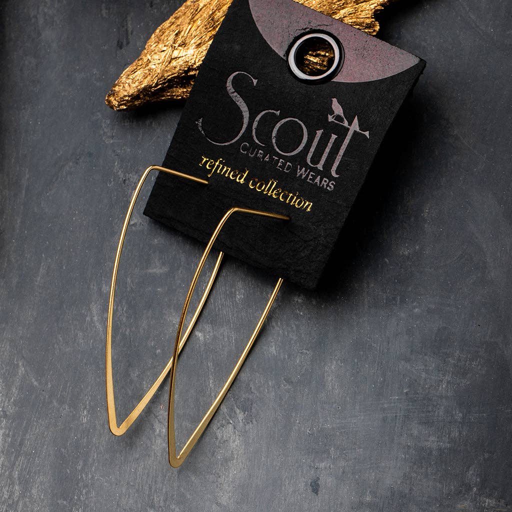 Galaxy Triangle Gold Earrings - Merry PigletsScout Curated Wears