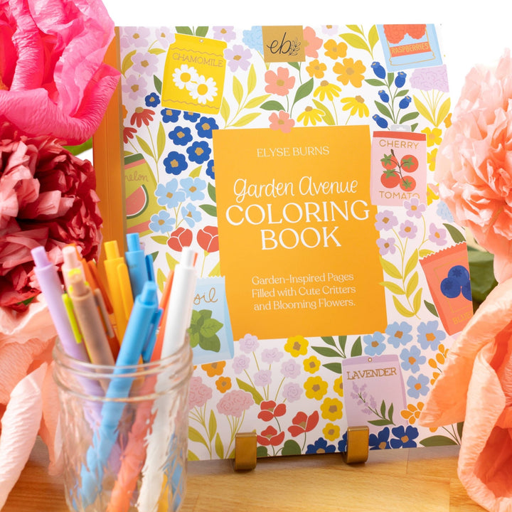 Garden Avenue Coloring Book - Merry PigletsElyse Breanne Design