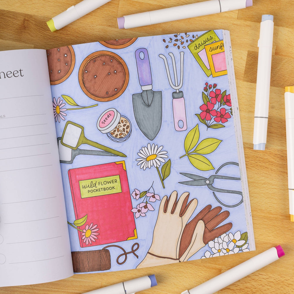 Garden Avenue Coloring Book - Merry PigletsElyse Breanne Design