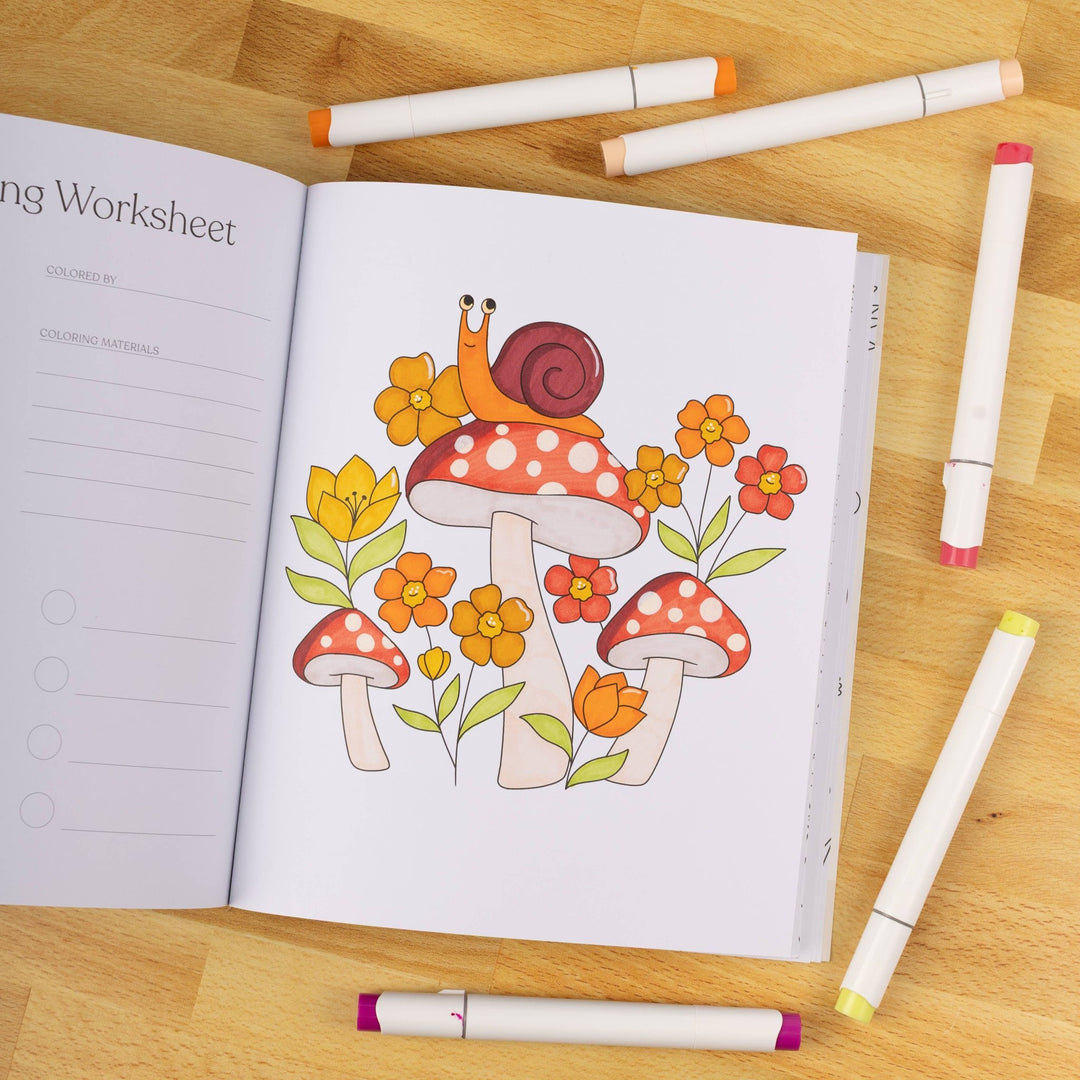 Garden Avenue Coloring Book - Merry PigletsElyse Breanne Design