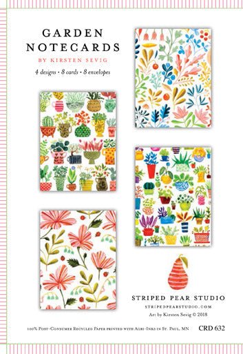 Garden Notecards - Merry PigletsSkandisk