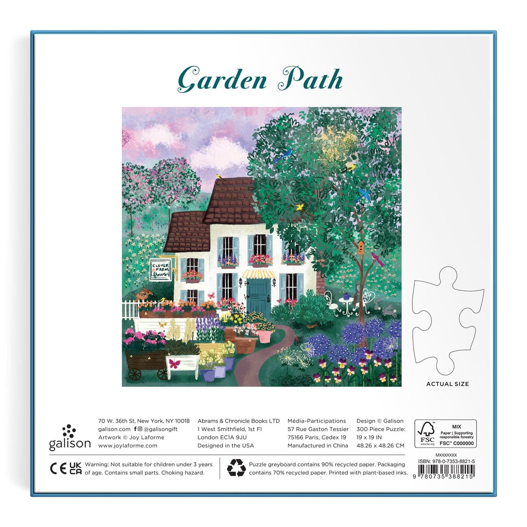 Garden Path 300 Piece Puzzle - Merry PigletsGalison