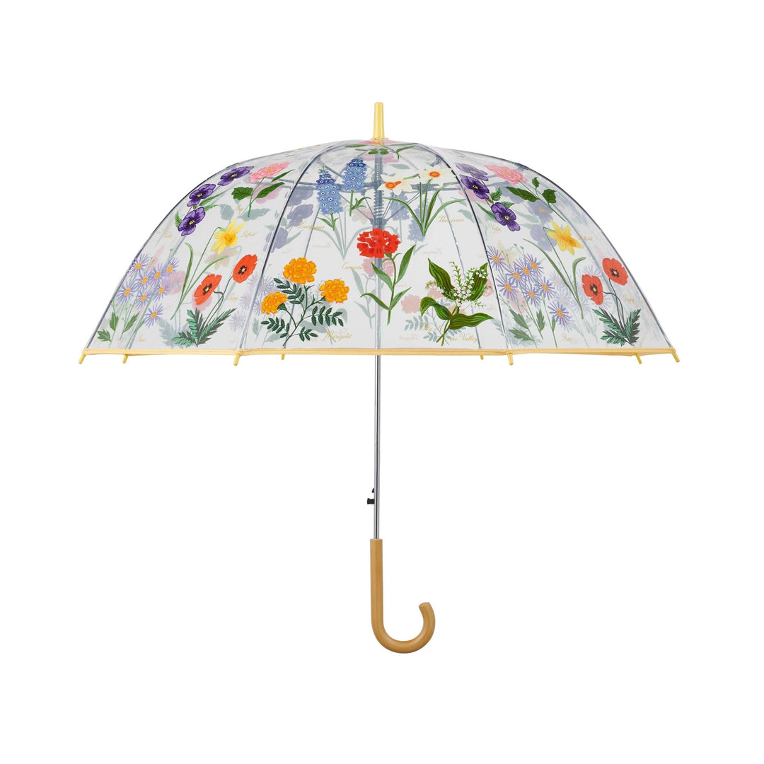 Garden Study Clear Umbrella - Merry PigletsRifle Paper Co.