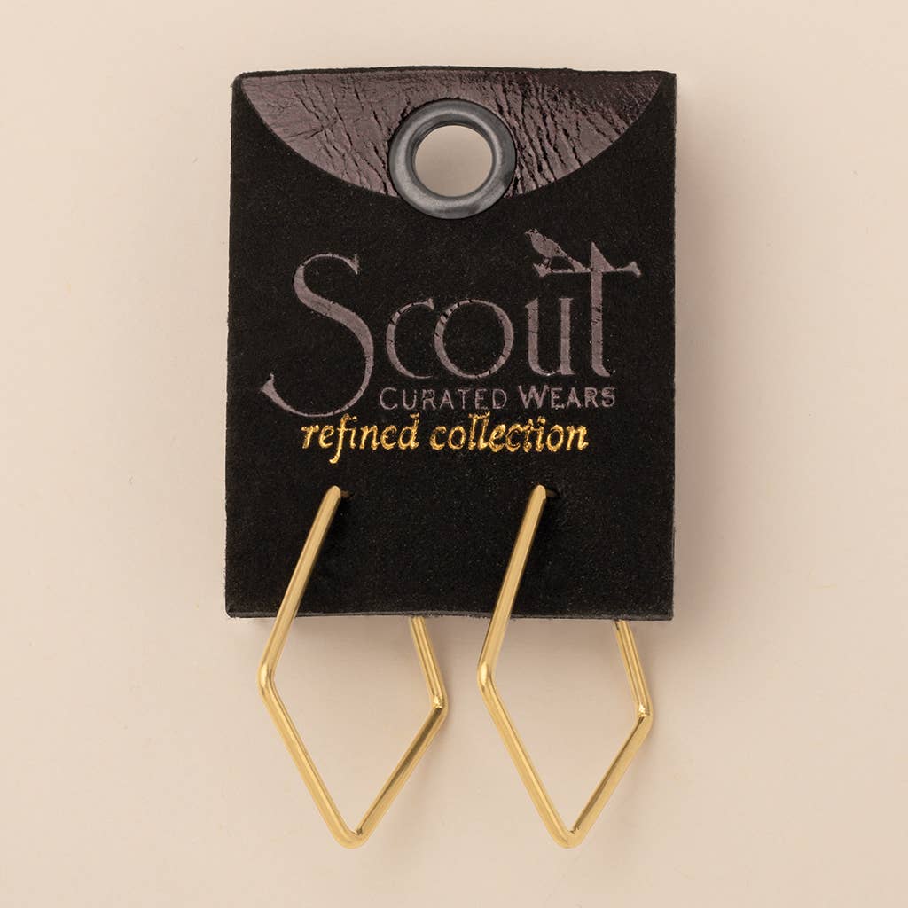 Geometric Gold Hoop Earrings - Merry PigletsScout Curated Wears