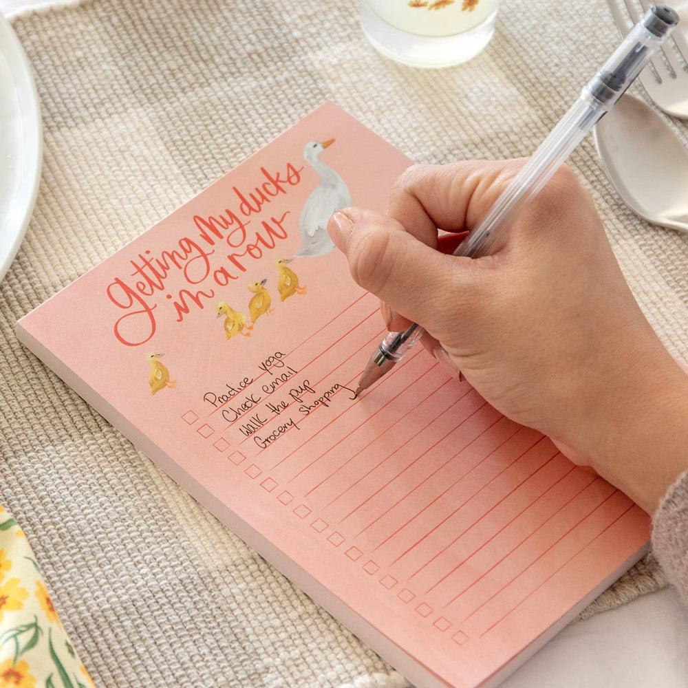 Getting My Ducks In A Row Notepad - Merry Piglets1canoe2 | One Canoe Two Paper Co.