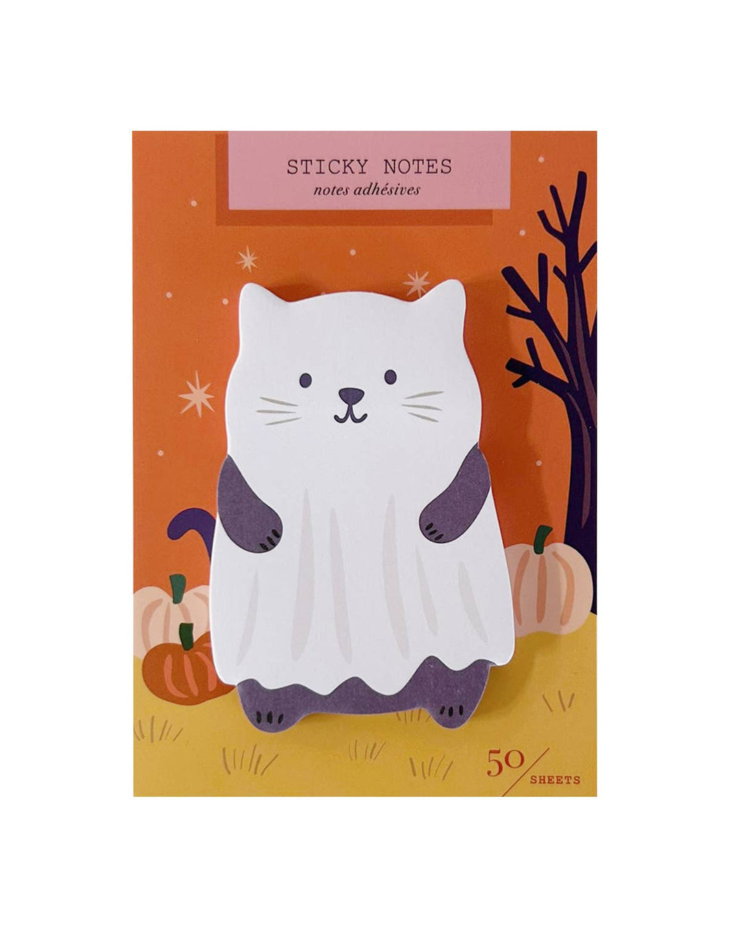Ghost Cat Die Cut Sticky Notes - Merry PigletsGirl of All Work