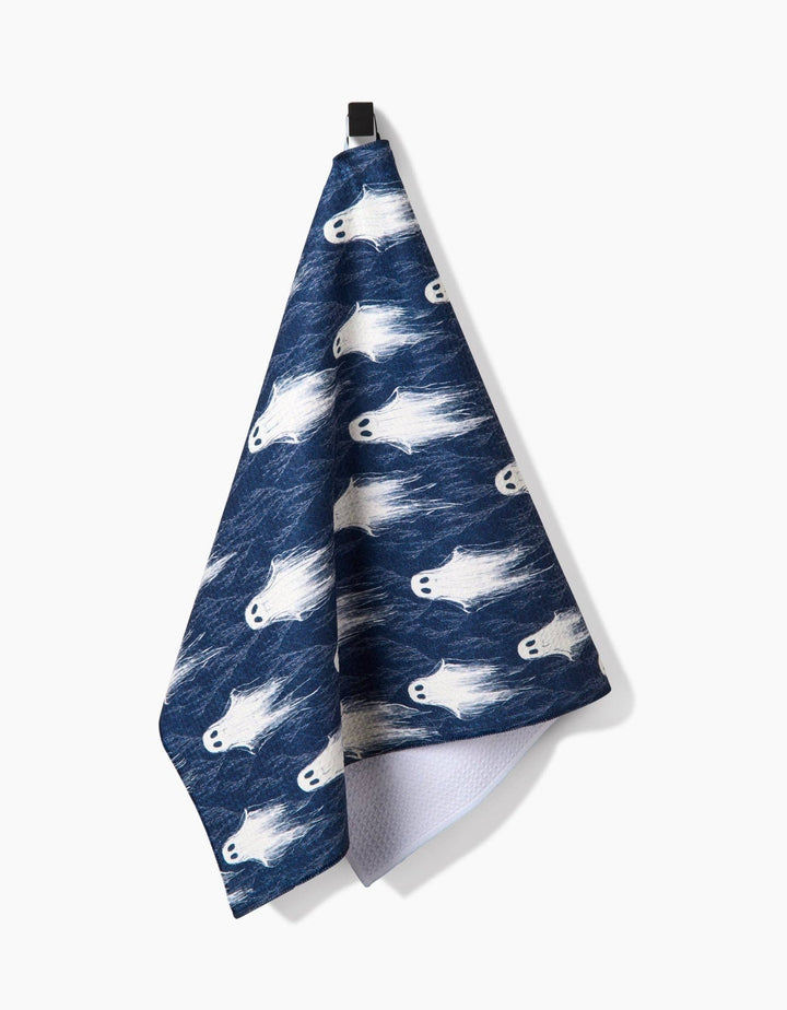 Ghosting Around Tea Towel - Merry PigletsGeometry
