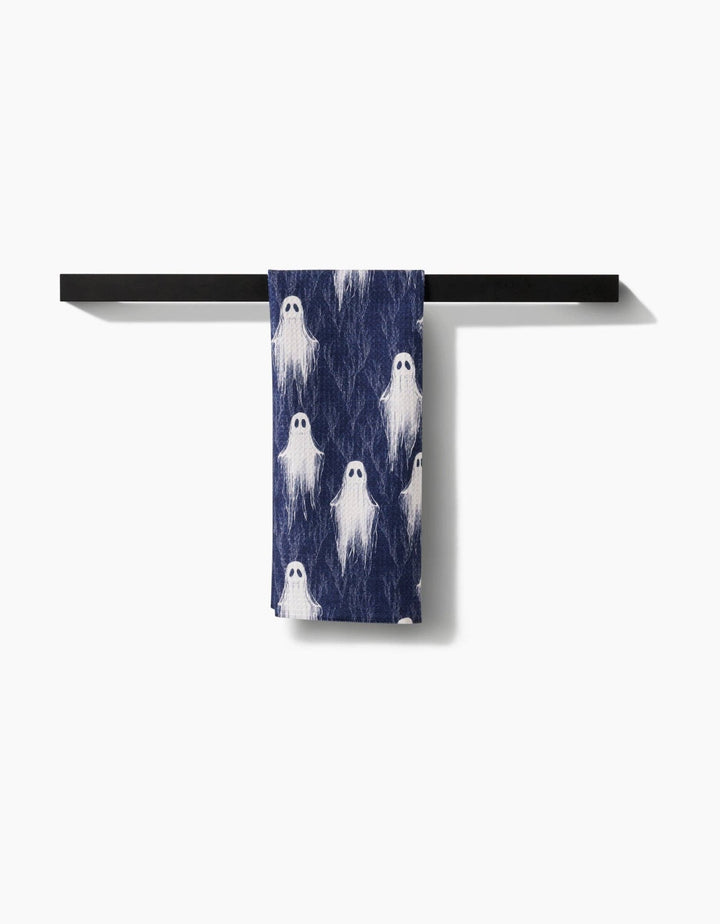 Ghosting Around Tea Towel - Merry PigletsGeometry