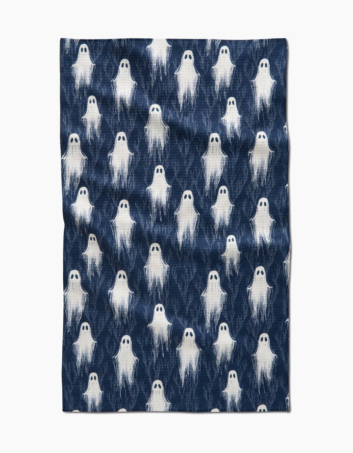 Ghosting Around Tea Towel - Merry PigletsGeometry
