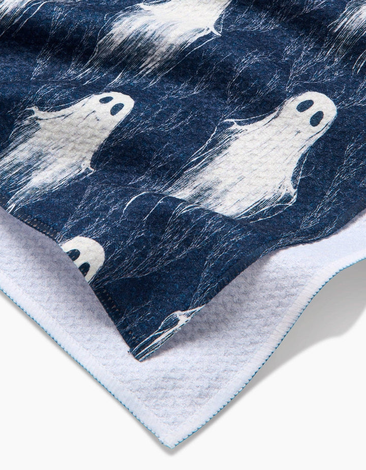Ghosting Around Tea Towel - Merry PigletsGeometry