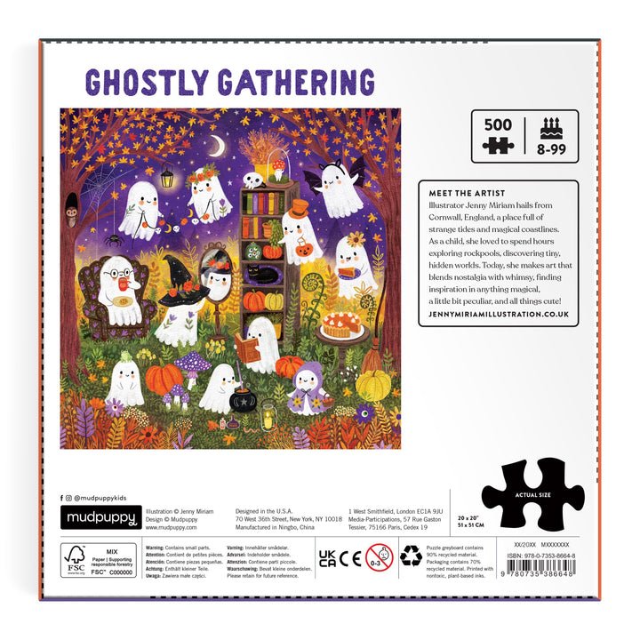 Ghostly Gathering 500 Piece Puzzle - Merry PigletsMudpuppy