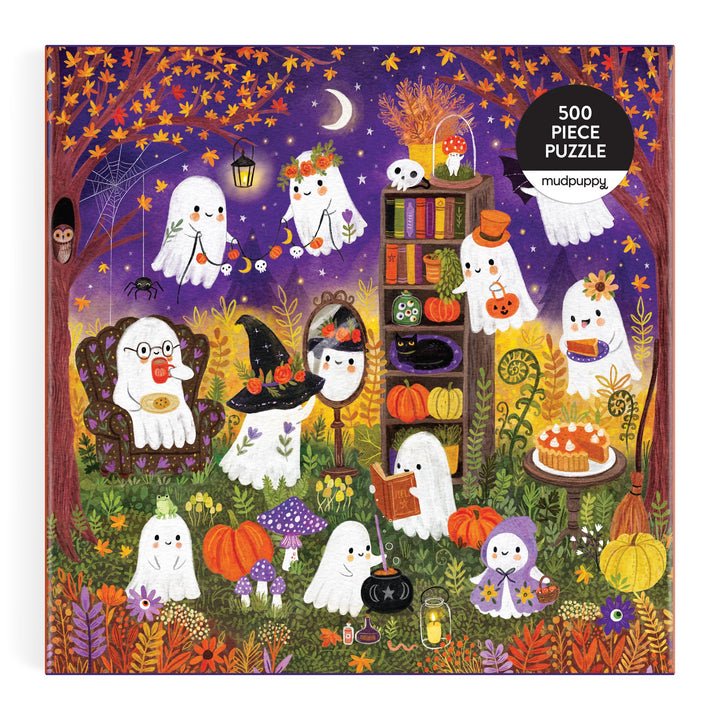 Ghostly Gathering 500 Piece Puzzle - Merry PigletsMudpuppy