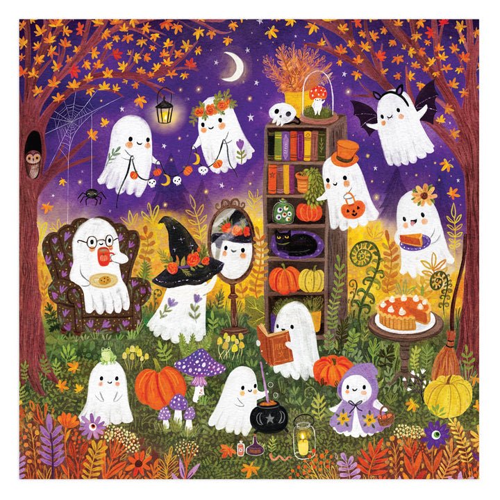Ghostly Gathering 500 Piece Puzzle - Merry PigletsMudpuppy