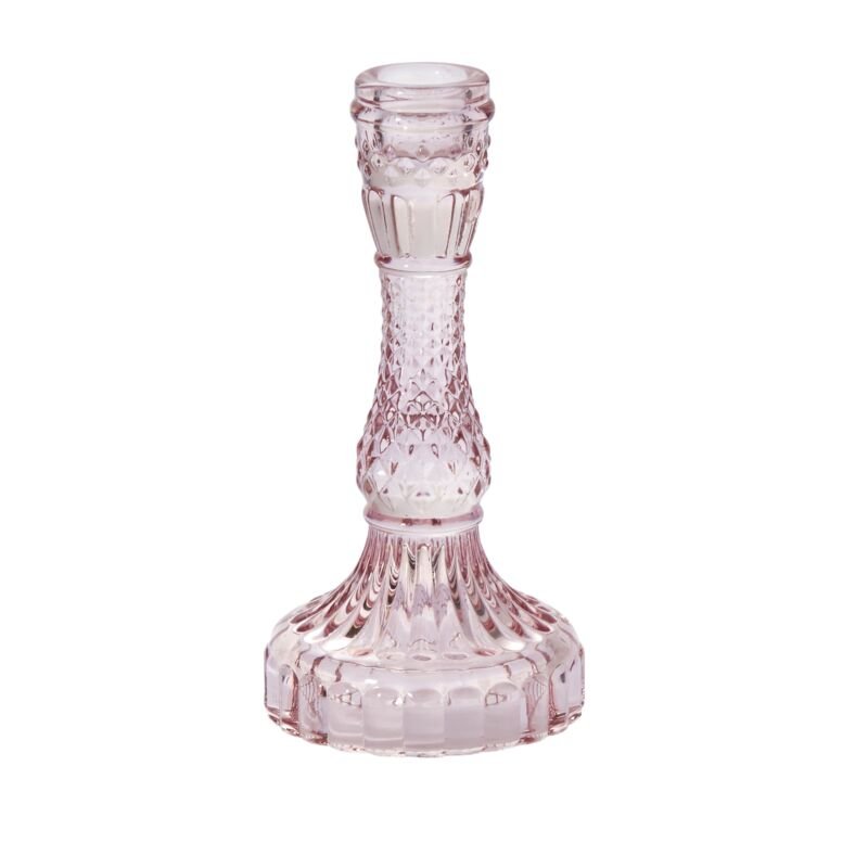 Glass Candlestick Tall - Merry PigletsAccent Decor