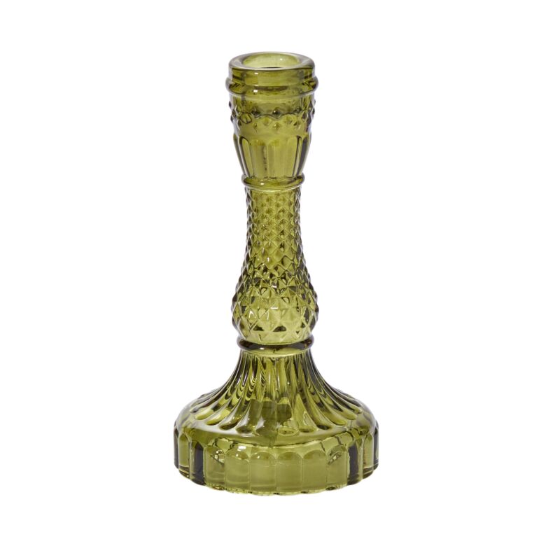 Glass Candlestick Tall - Merry PigletsAccent Decor