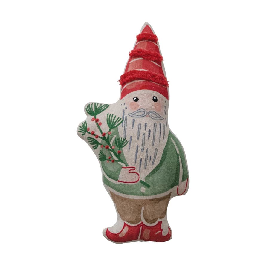 Gnome Pillow - Merry PigletsCreative Co - Op