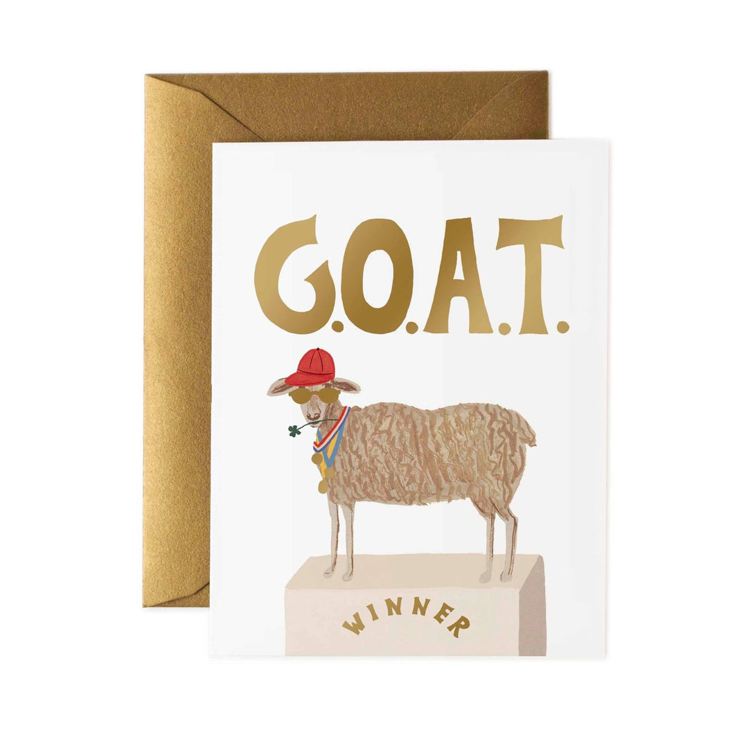 G.O.A.T Greeting Card - Merry PigletsRifle Paper Co.