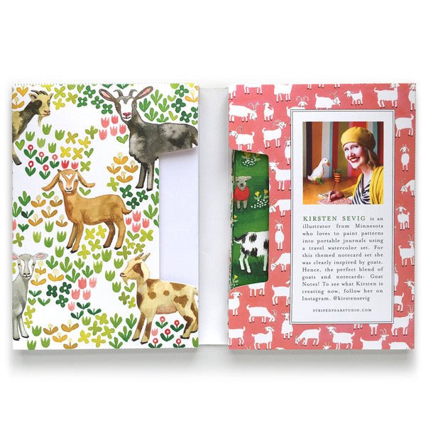 Goat Notes Notecards - Merry PigletsSkandisk