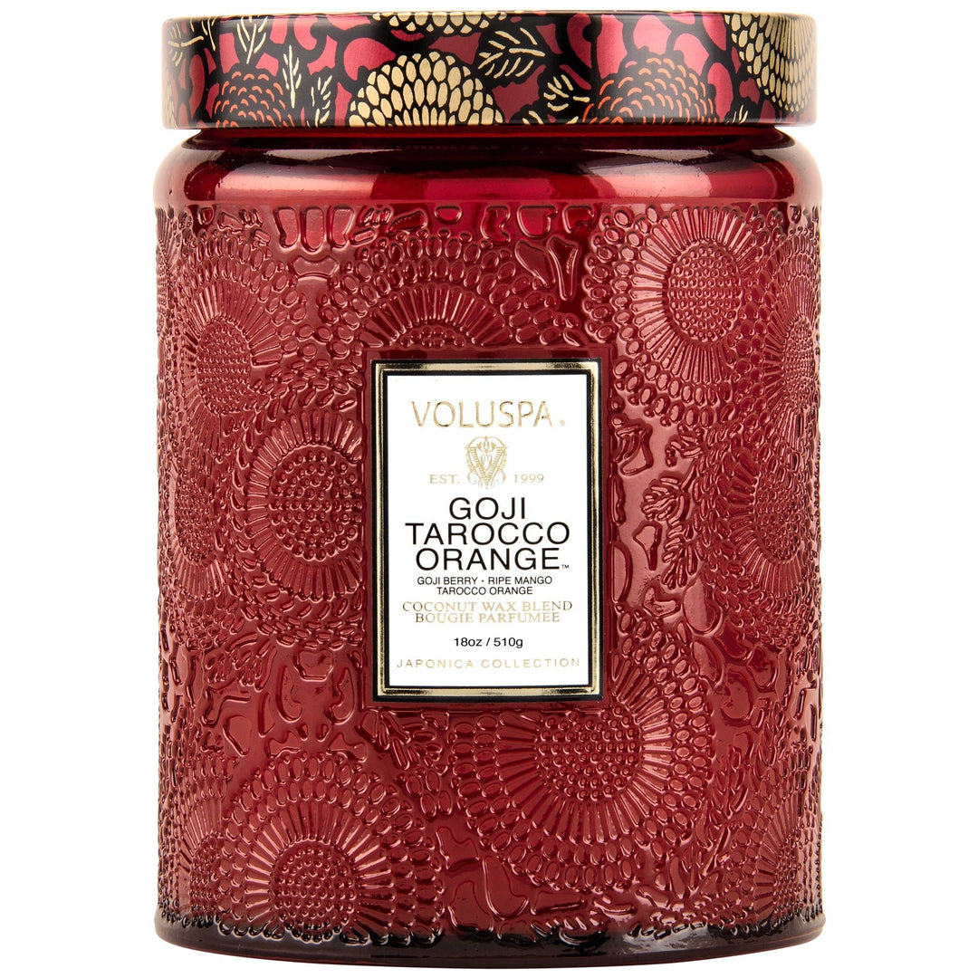 Goji Tarocca Large Jar Candle - Merry PigletsVoluspa
