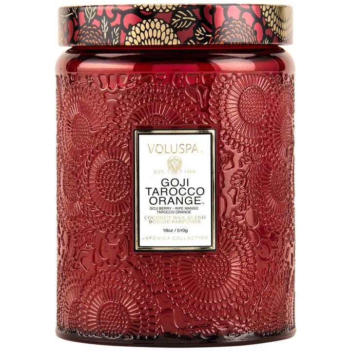Goji Tarocca Large Jar Candle - Merry PigletsVoluspa