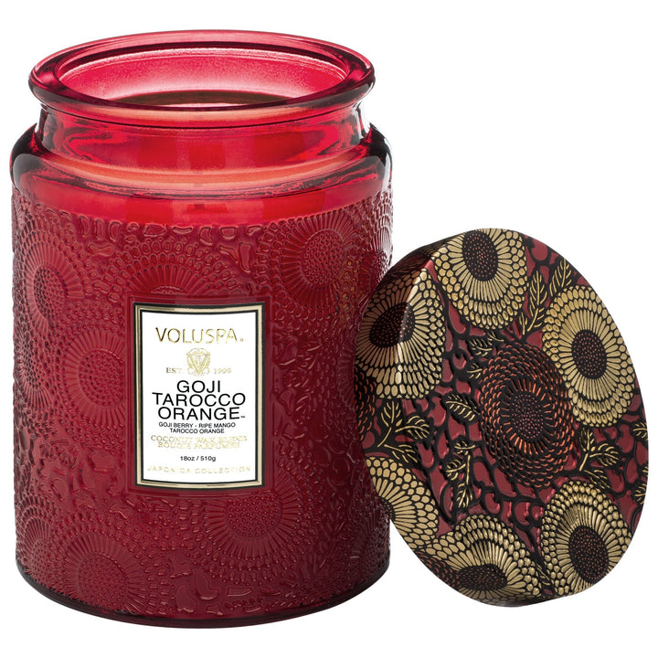 Goji Tarocca Large Jar Candle - Merry PigletsVoluspa