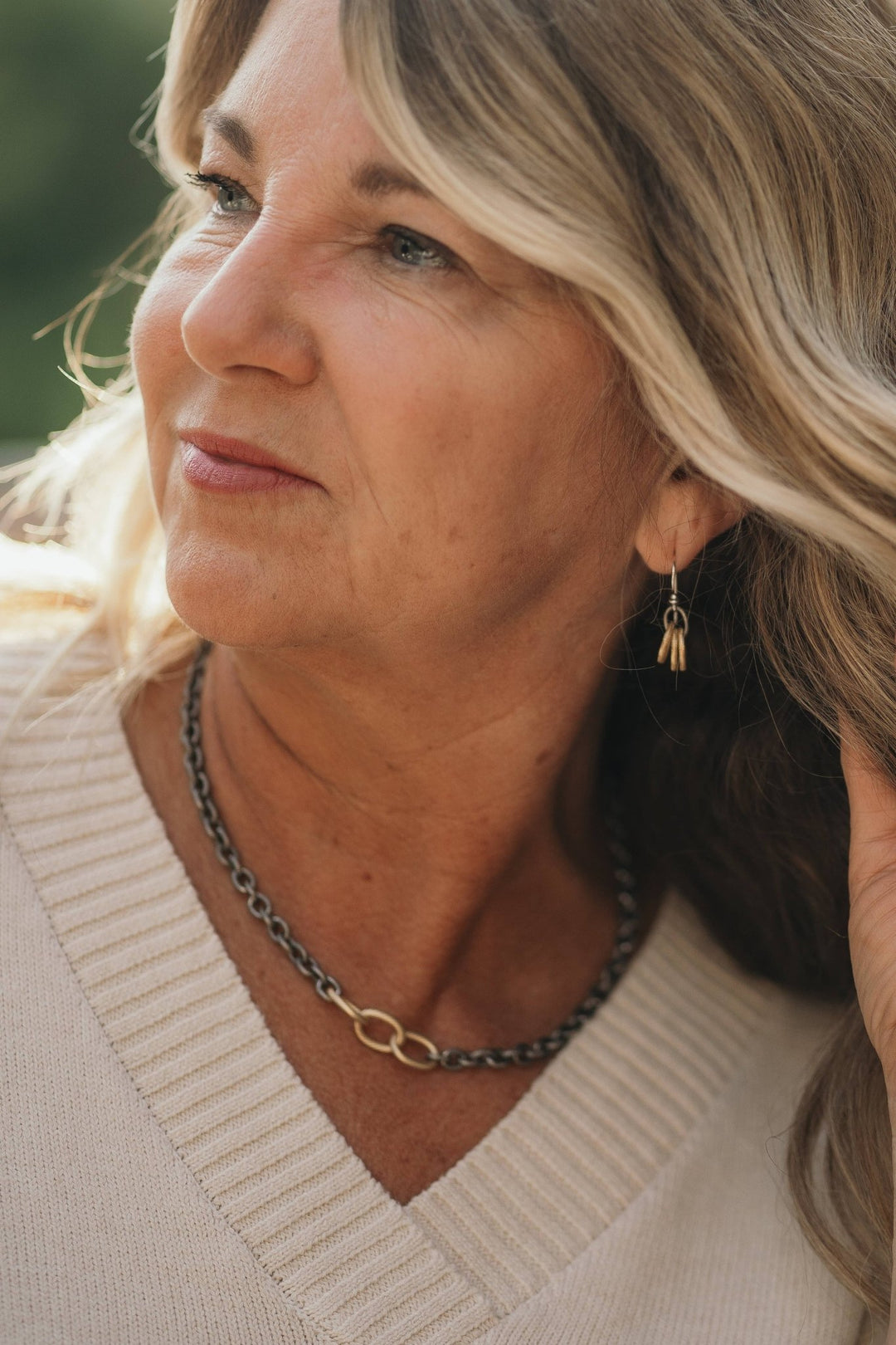 Gold and Silver Andi Earrings - Merry PigletsReva Grey