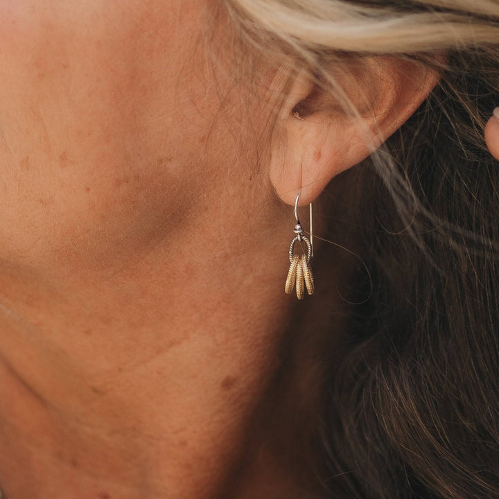 Gold and Silver Andi Earrings - Merry PigletsReva Grey