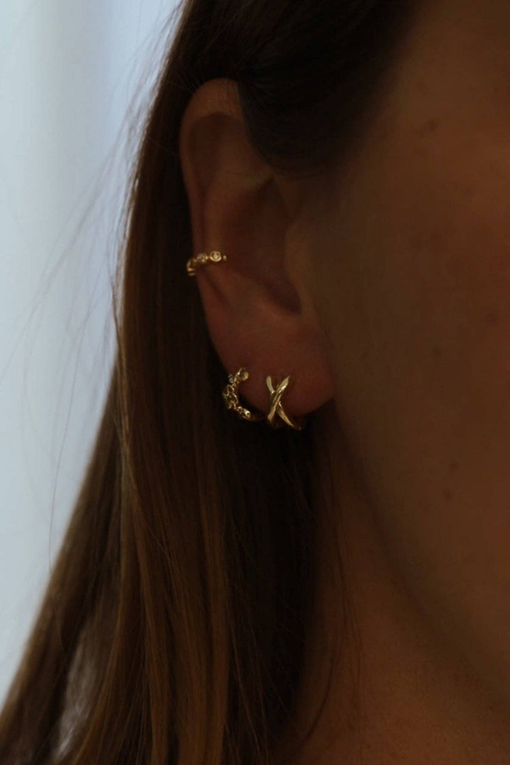 Gold Axel Huggies - Merry PigletsKatie Waltman Jewelry