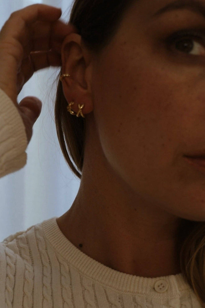 Gold Axel Huggies - Merry PigletsKatie Waltman Jewelry