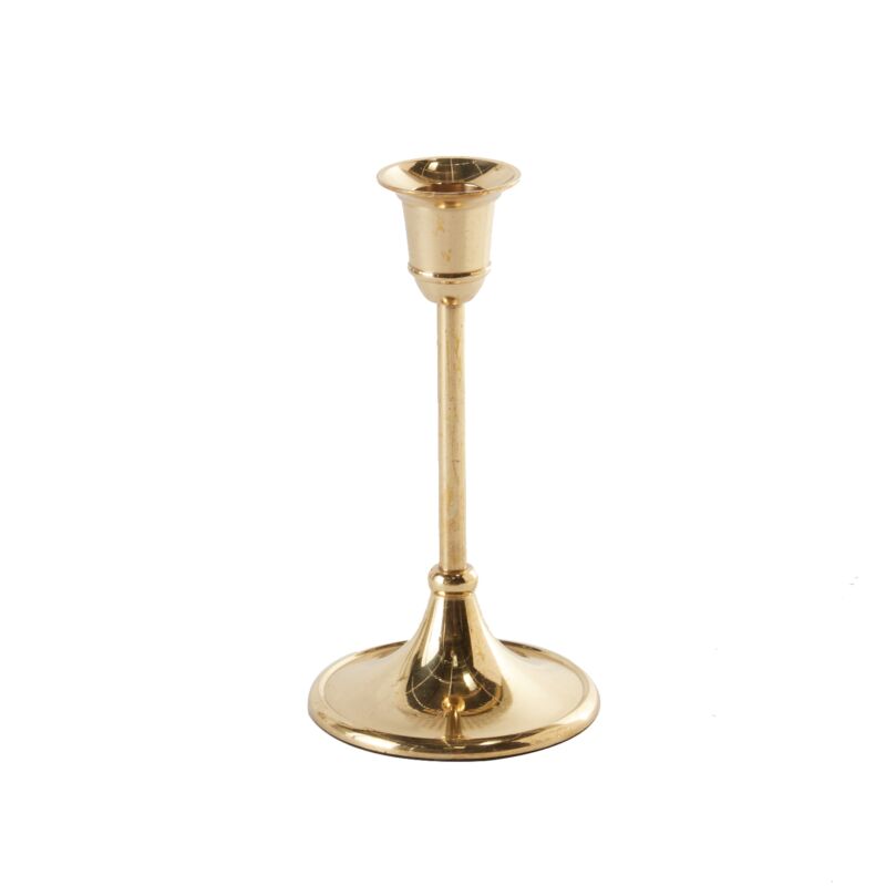Gold Candlestick - Merry PigletsAccent Decor