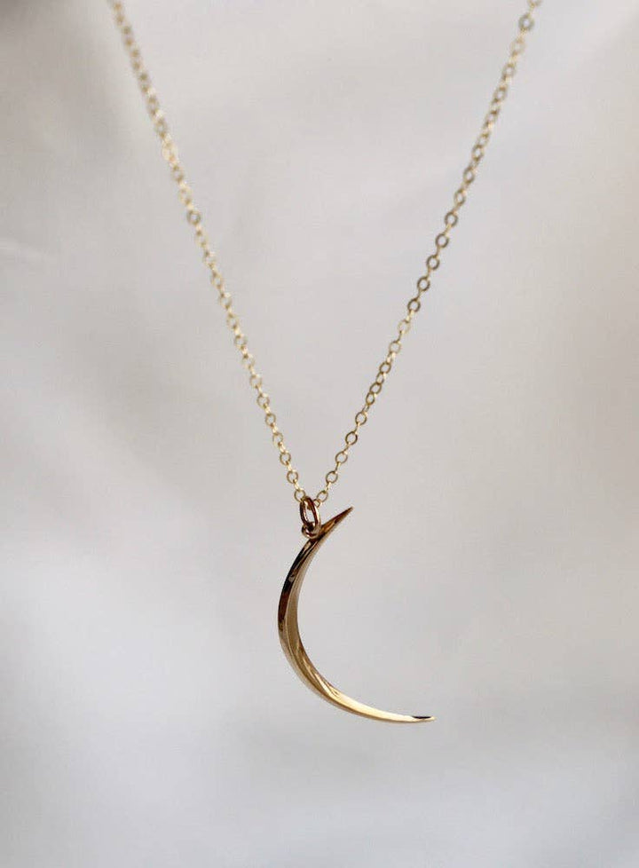 Gold Crescent Necklace - Merry PigletsKatie Waltman Jewelry