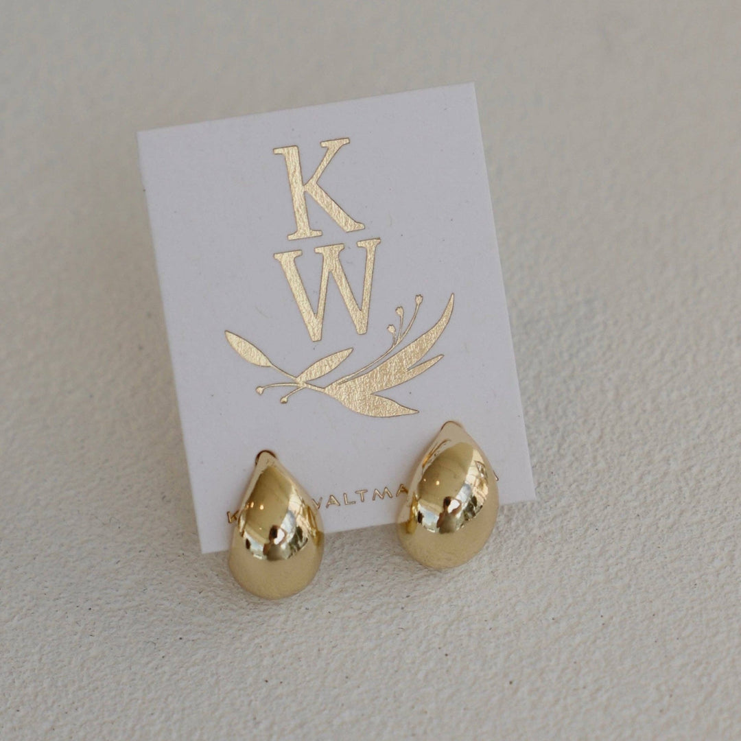 Gold Dome Earrings - Merry PigletsKatie Waltman Jewelry