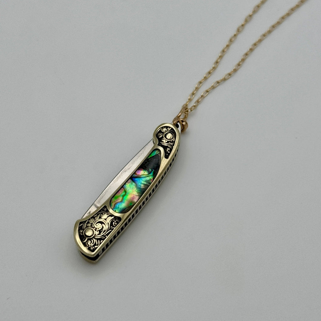 Gold Lennox Knife Necklace - Merry PigletsFluff Hardware