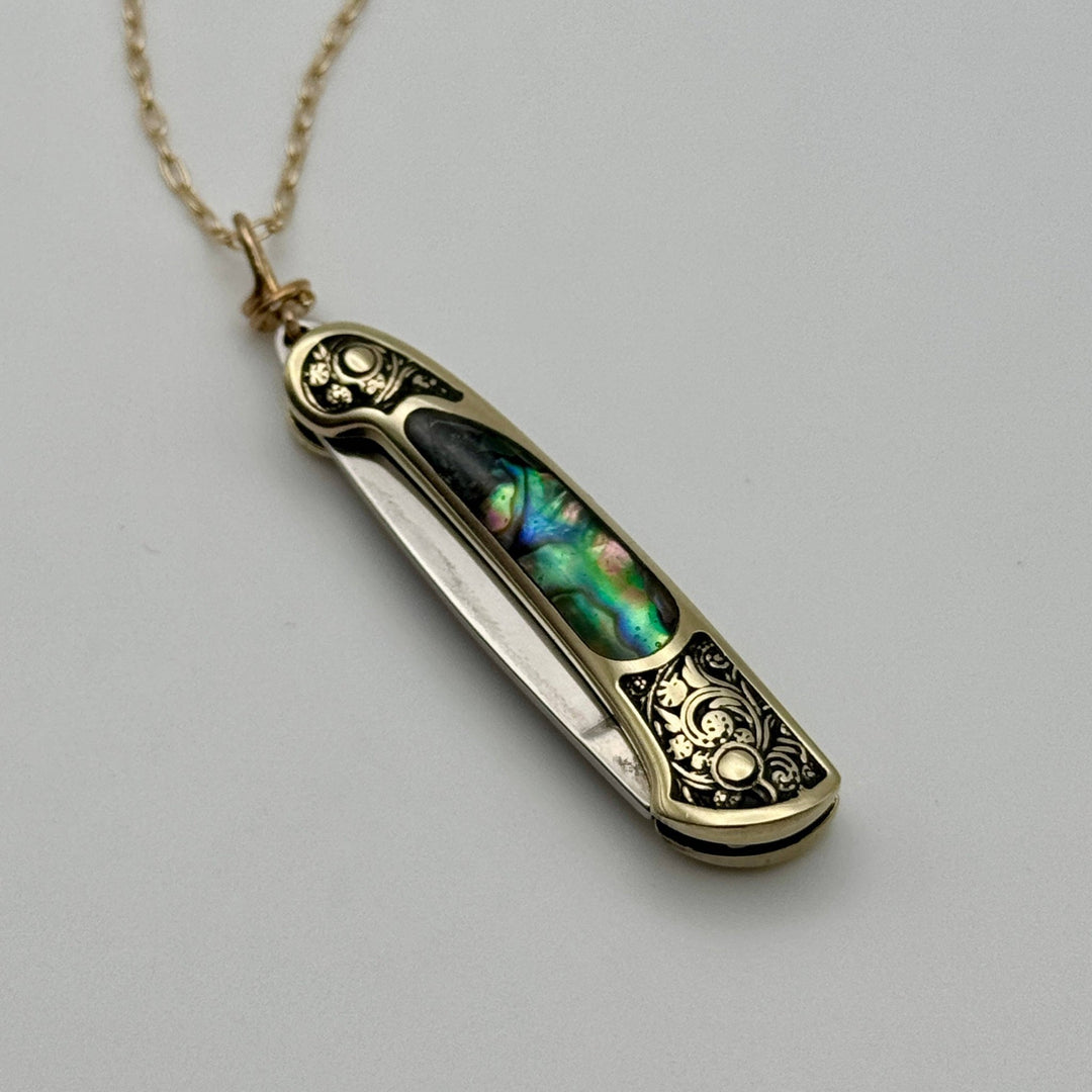 Gold Lennox Knife Necklace - Merry PigletsFluff Hardware