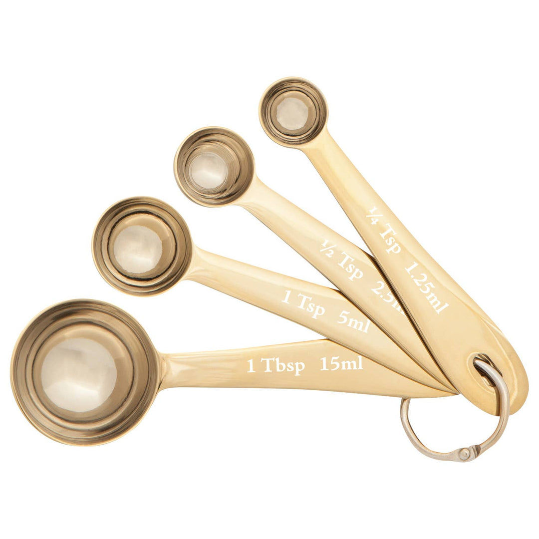 Gold Measuring Spoons Set - Merry PigletsDanica Heirloom