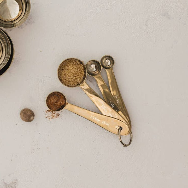 Gold Measuring Spoons Set - Merry PigletsDanica Heirloom