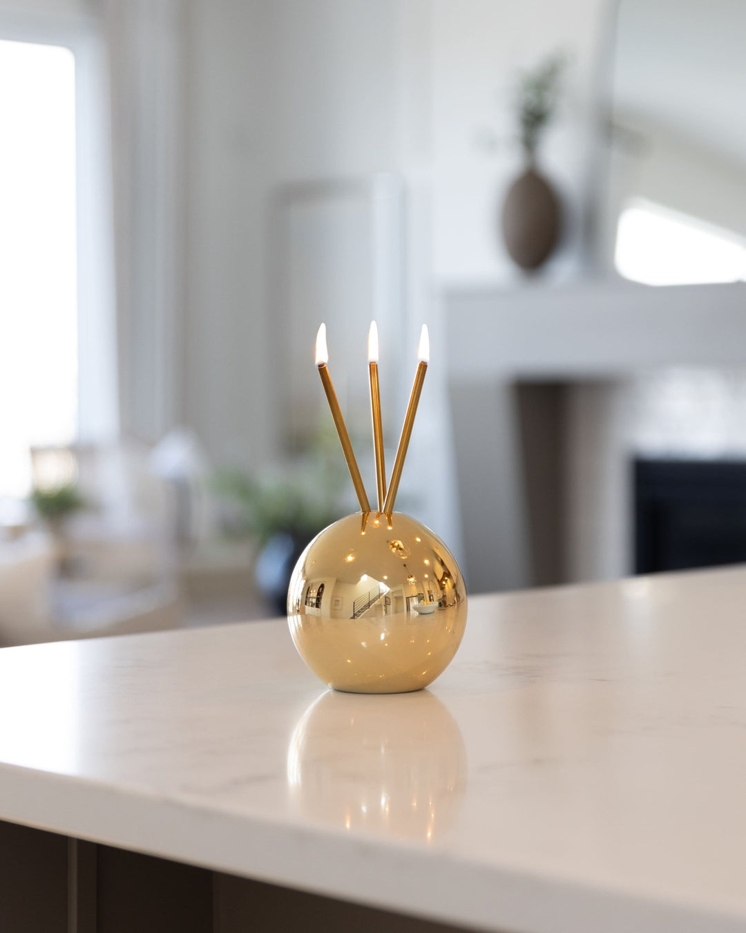 Gold Metallic Everlasting Neva Vase - Merry PigletsEverlasting Candle Co.