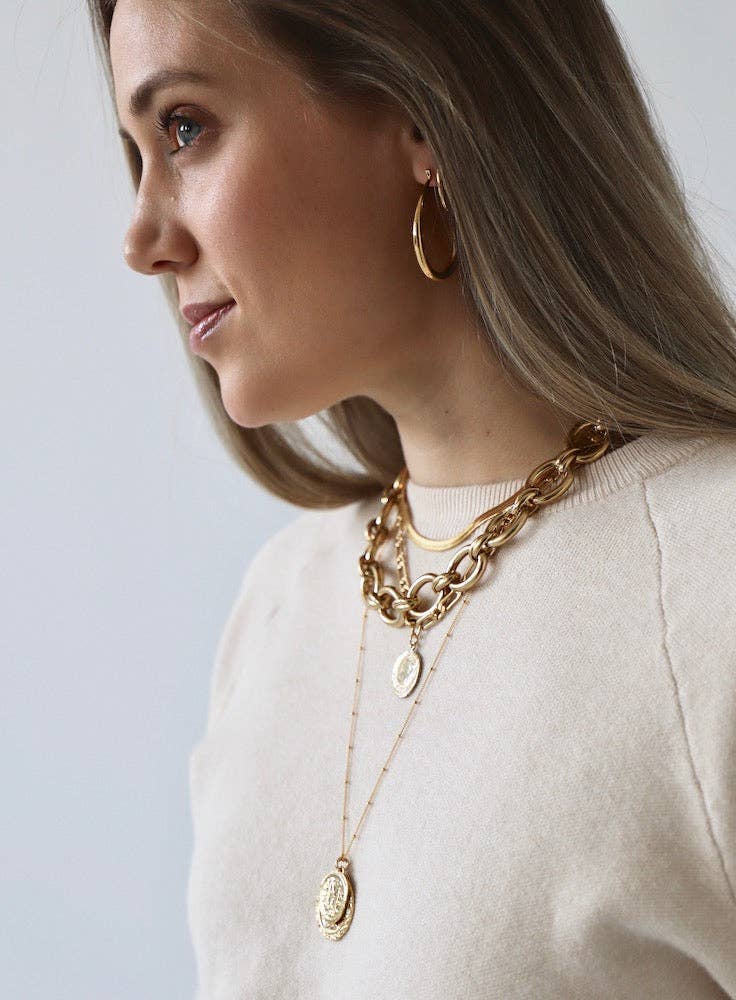 Gold Teardrop Hoop Earrings - Merry PigletsKatie Waltman Jewelry