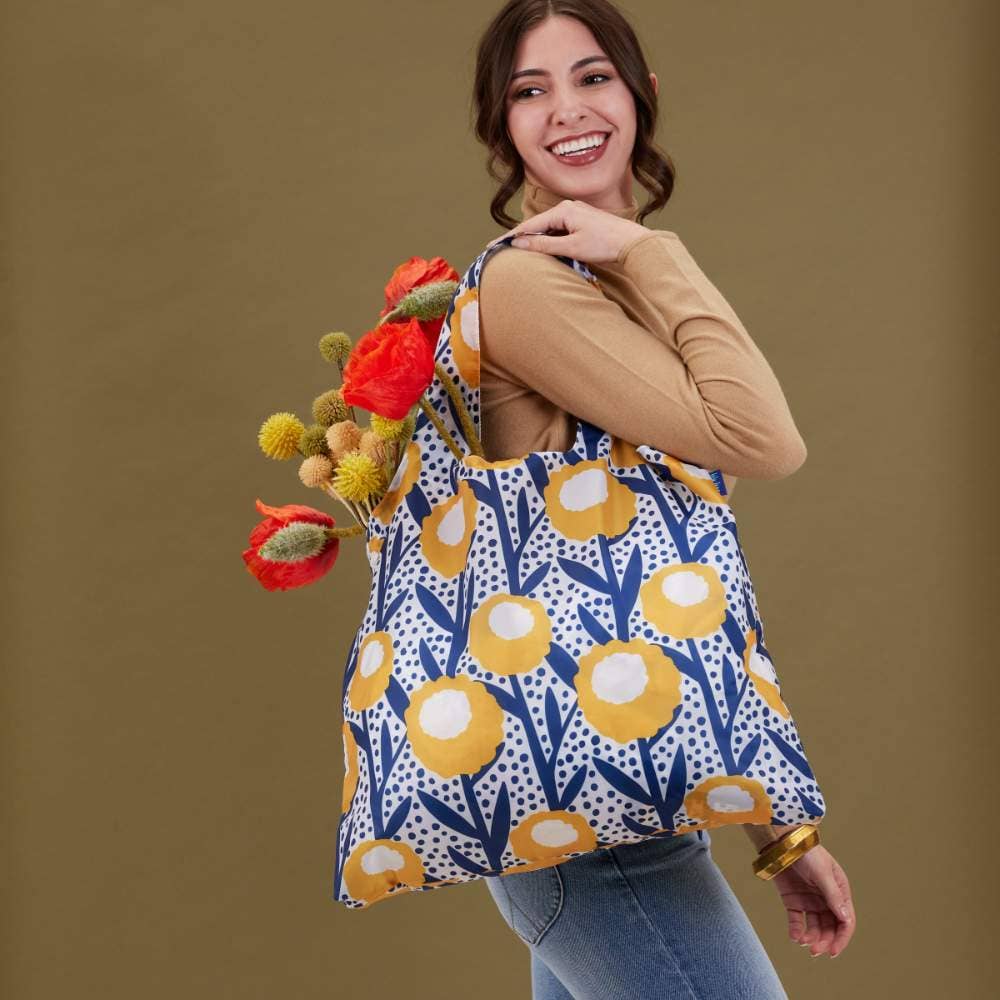 Golden Glow Reusable Shopper Tote - Merry Pigletsrockflowerpaper