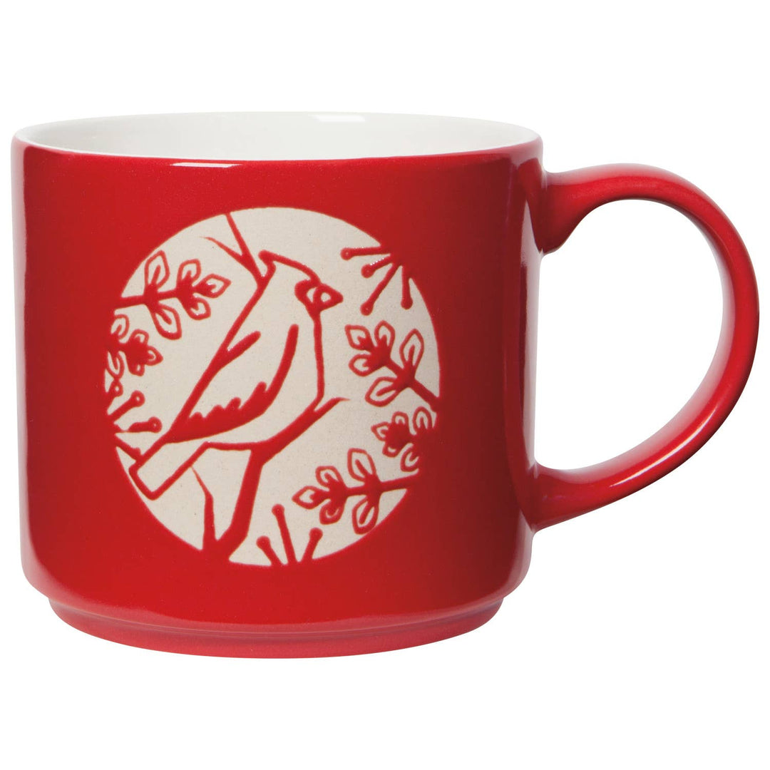 Good Tidings Cardinal Mug - Merry PigletsNow Designs by Danica
