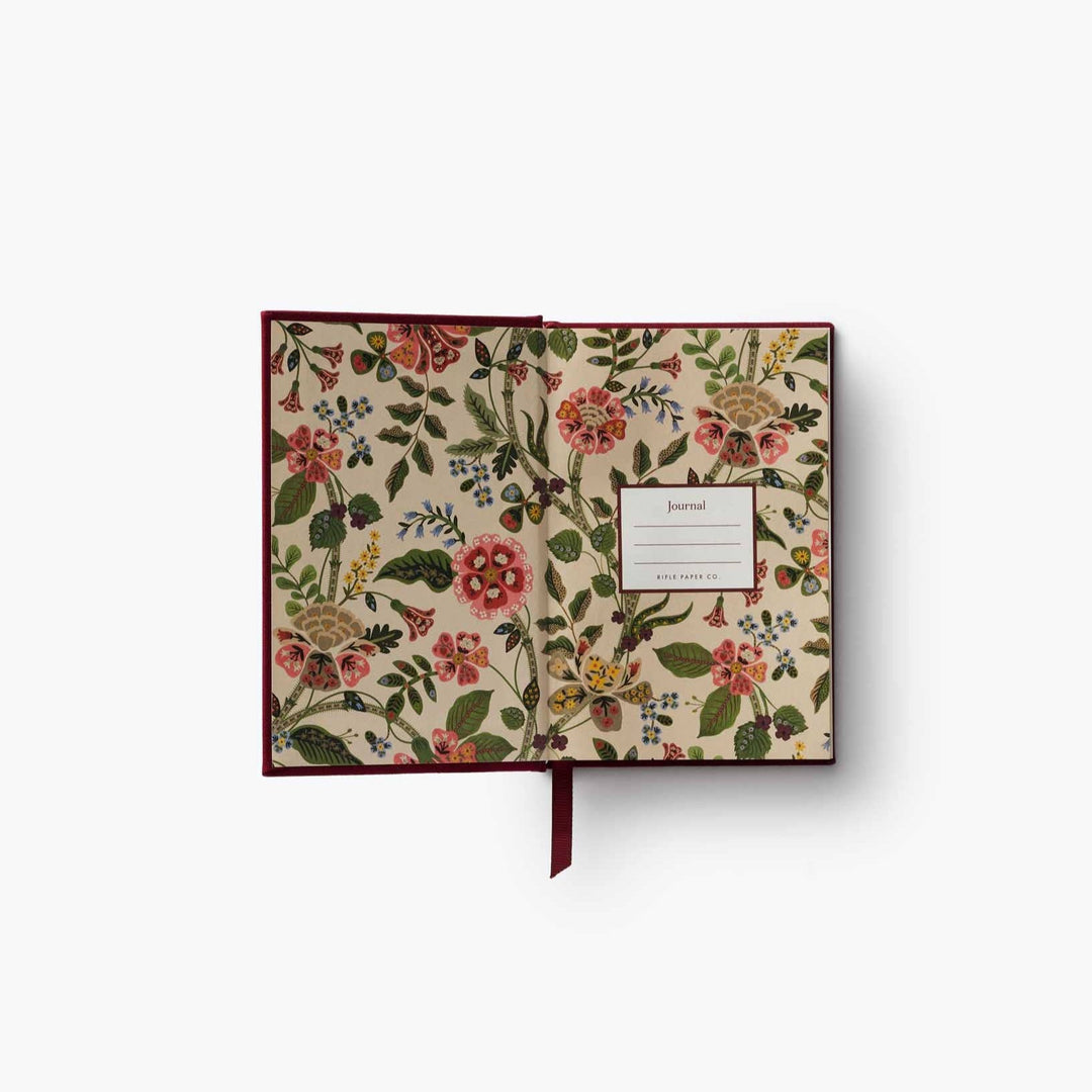Gracie Mini Embroidered Journal - Merry PigletsRifle Paper Co.