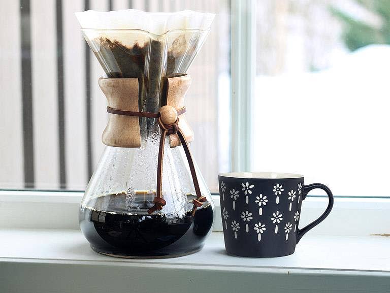 Graphic Navy Mini Flowers Mug - Merry PigletsAbbott