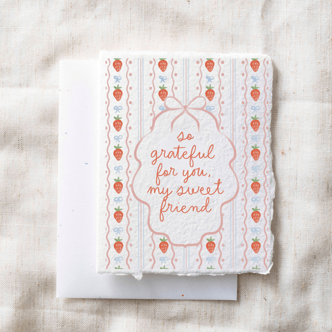Grateful for You Greeting Card - Merry PigletsPaper Baristas