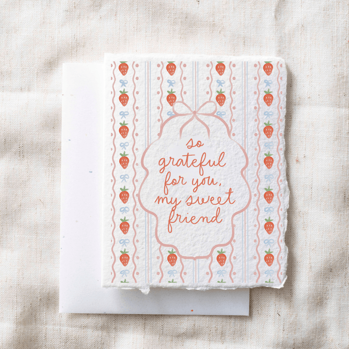 Grateful for You Greeting Card - Merry PigletsPaper Baristas