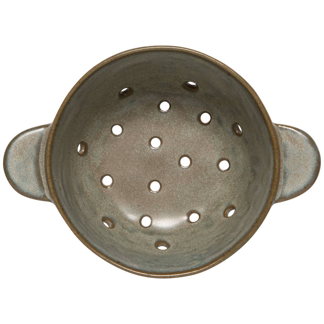 Gray Stoneware Fruit Bowl - Merry PigletsDanica Heirloom