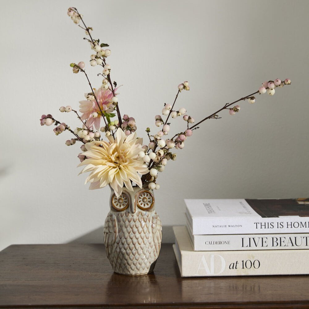 Great Grey Owl Budvase - Merry Pigletsaccent decor