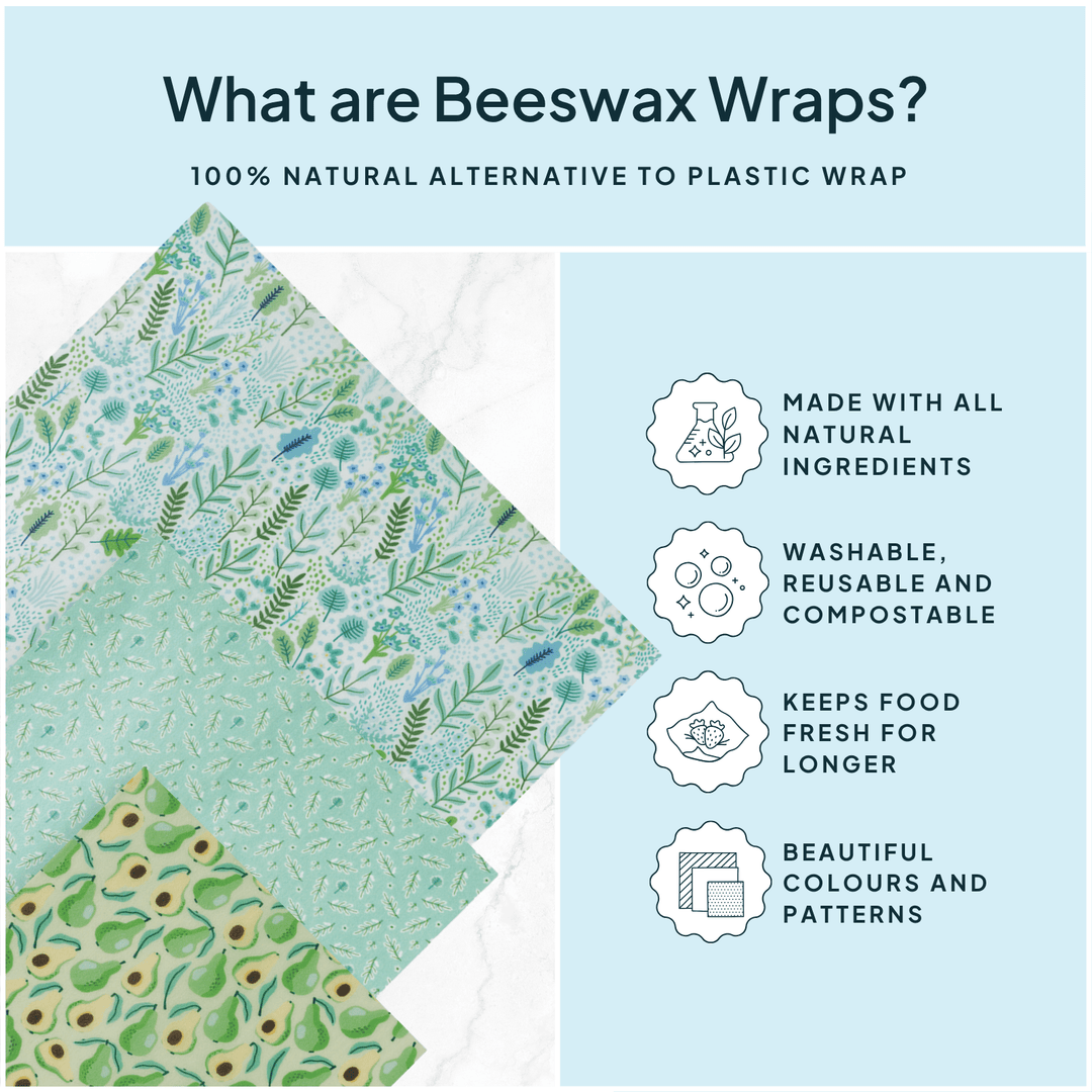 Green Beeswax Wrap Variety Set - Merry PigletsNATURE BEE