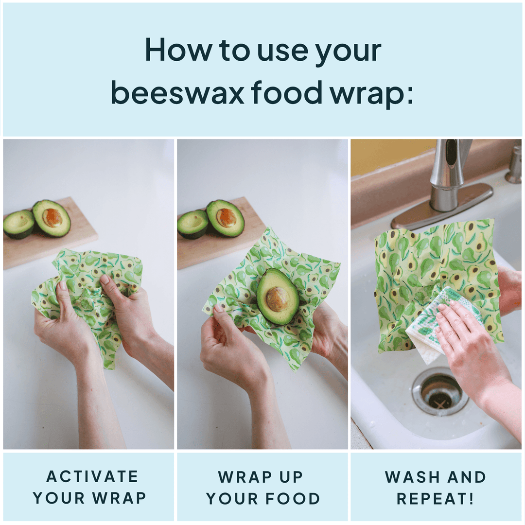 Green Beeswax Wrap Variety Set - Merry PigletsNATURE BEE